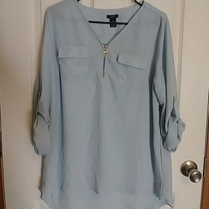 Baby blue blouse